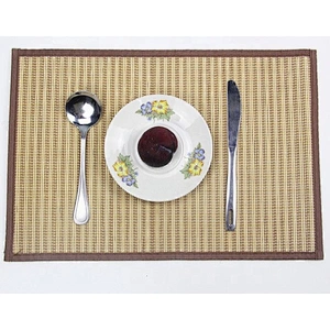 Colorful printed table dinner bamboo placemat for wedding
