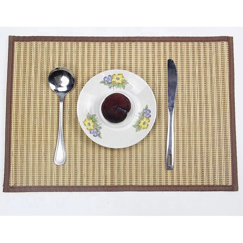 Colorful printed table dinner bamboo placemat for wedding