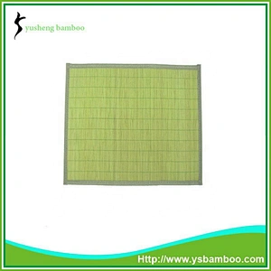 Environmental natural bamboo green mat