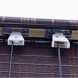 Vertical Sunscreen Bamboo Window  Roller Blind Curtains