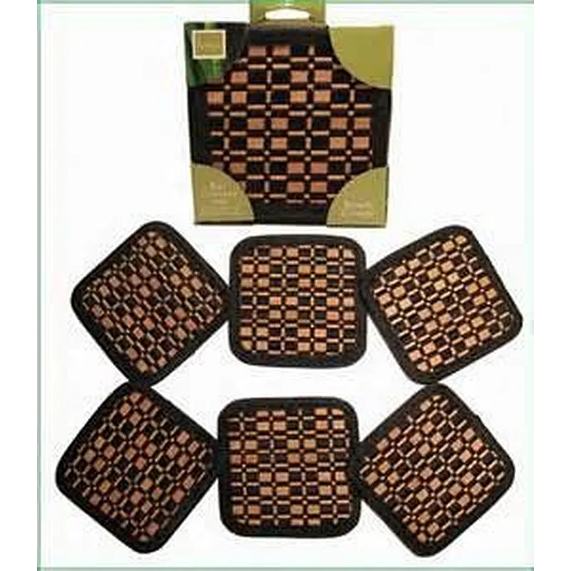Delicate High Yield Bamboo Cup Coaster Sets