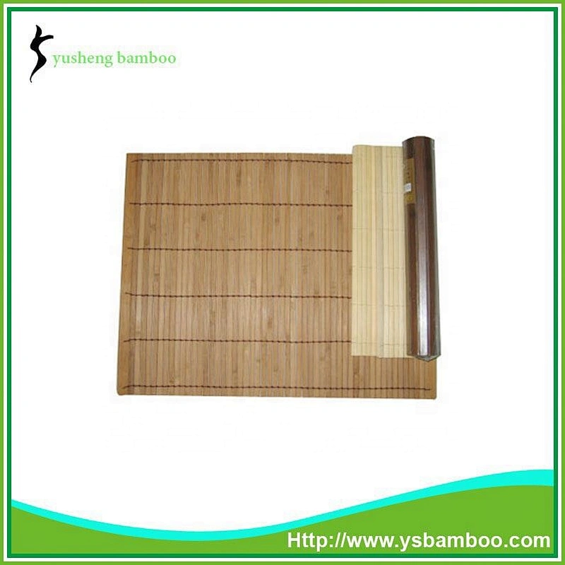Woven rectangular bamboo placemat