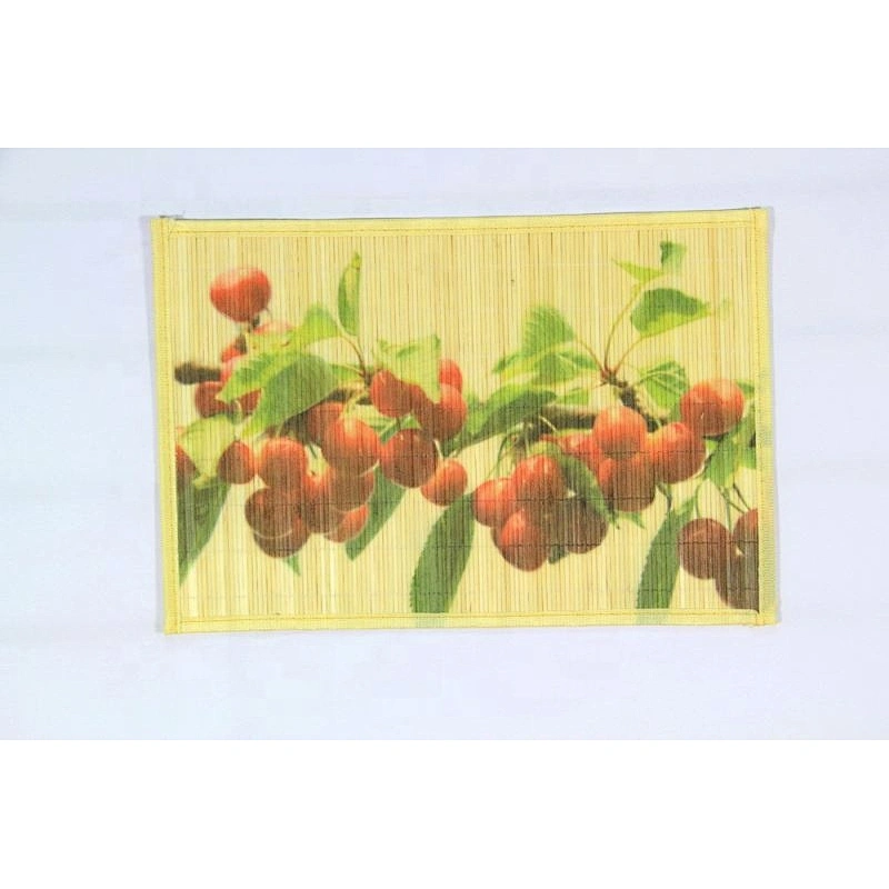 Cheap Printing Fruit Design Bamboo placemat