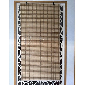 Vertical  Sunscreen  Bamboo Window  Roller Blind Curtains