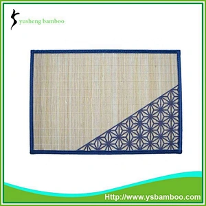 ventilate blue pattern bamboo carpet