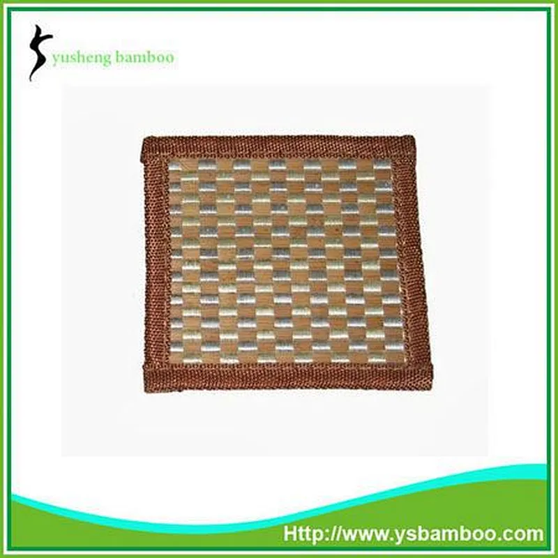 Brown Border Bamboo Cup Coaster