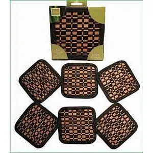 Delicate Salubrious Bamboo Cup Coaster Sets