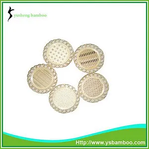Refreshing and easy-to-clean bamboo coaster