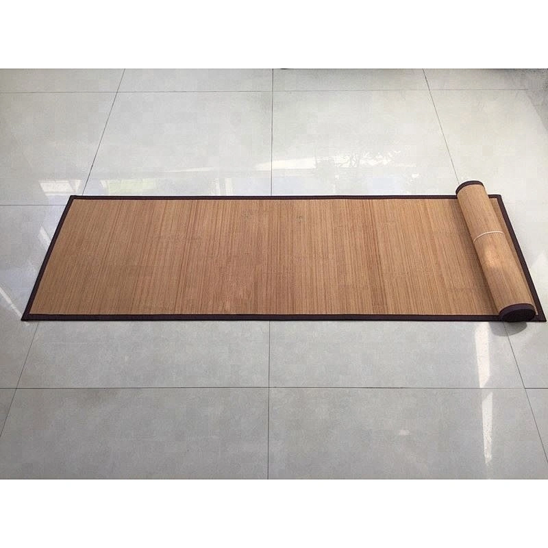 Anti-slip Eco-friendly Exercise Bamboo yogamatte thick with strap