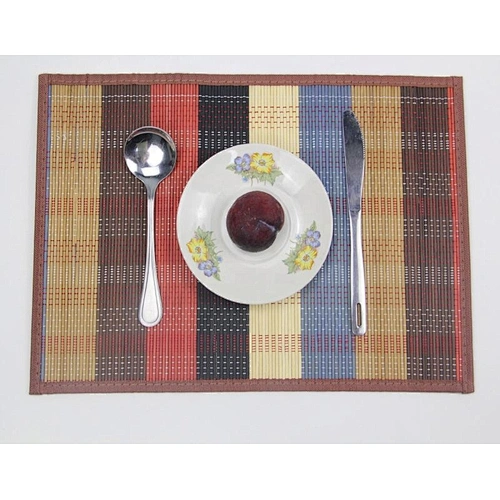 Luxury printed table dinner bamboo placemat for wedding