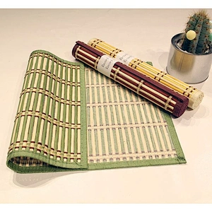 Natural table dinner bamboo placemat, custom wood kids woven bamboo placemats