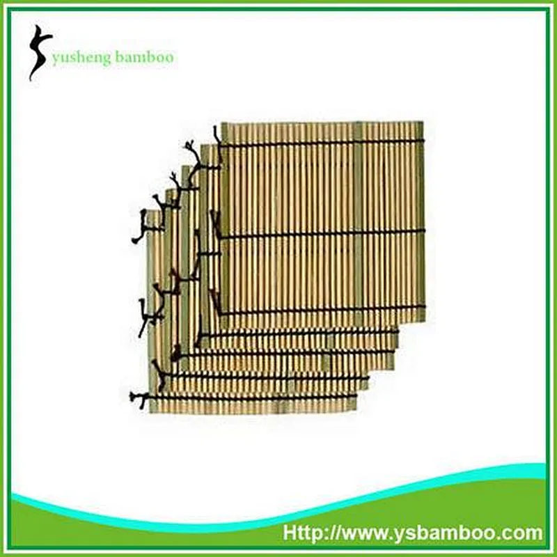 Black Line Bamboo Coasters