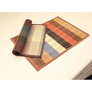 Luxury printed table dinner bamboo placemat for wedding