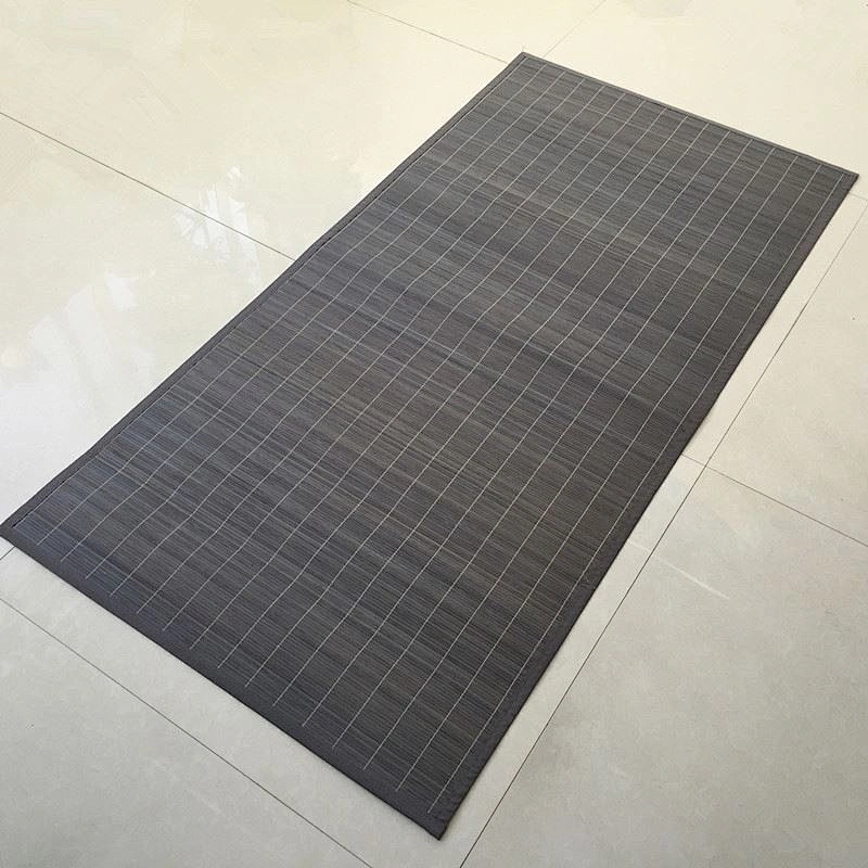 Eco friendly  anti slip bamboo  black yoga mat wholesale