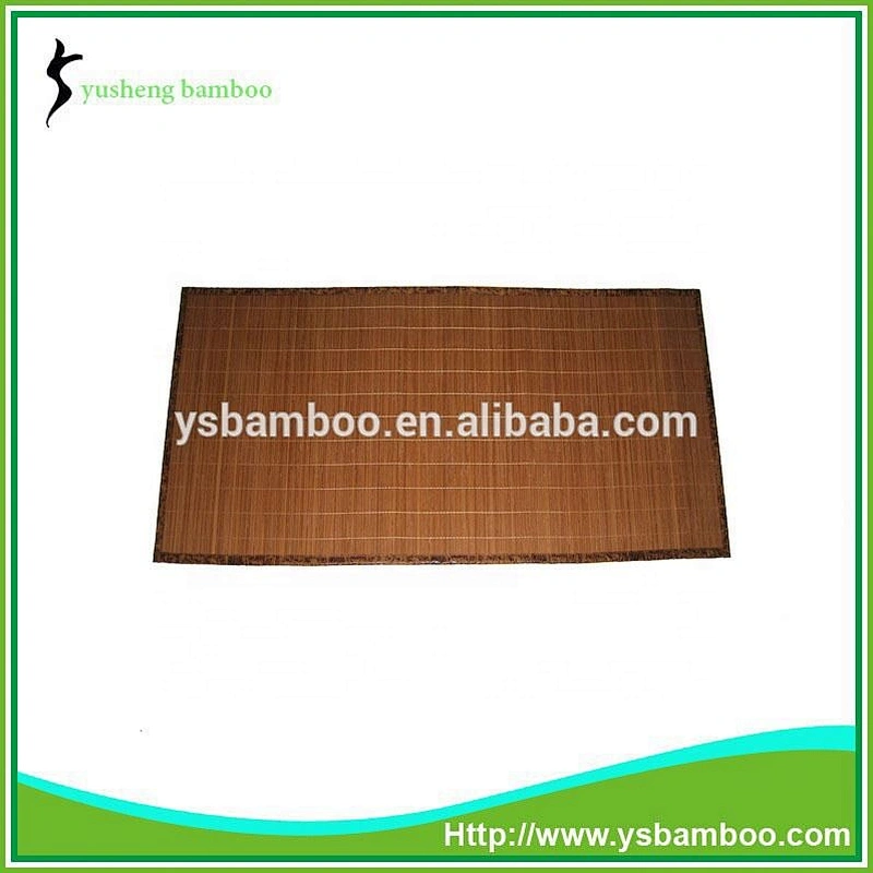 Rectangular monochrome bamboo mat