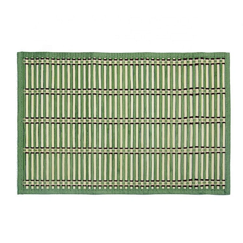Natural table dinner bamboo placemat, custom wood kids woven bamboo placemats