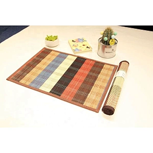 Luxury printed table dinner bamboo placemat for wedding