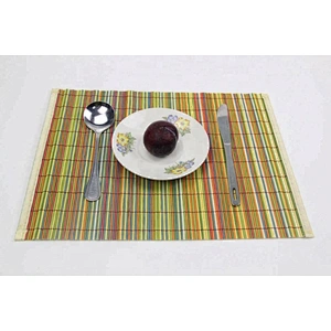 Natural printing  table dinner bamboo placemat