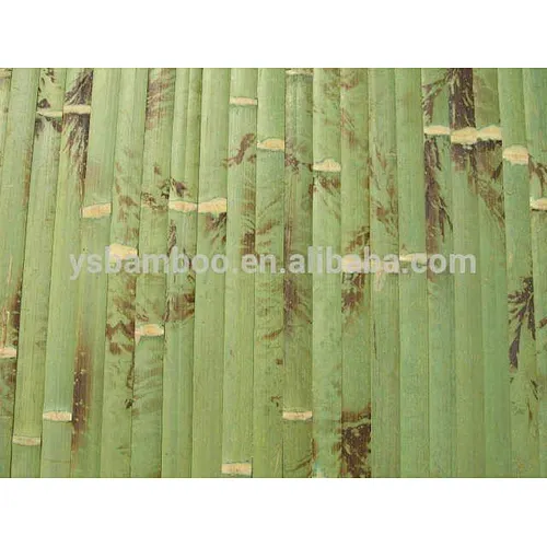 Green Decorative Bamboo Wall Panel