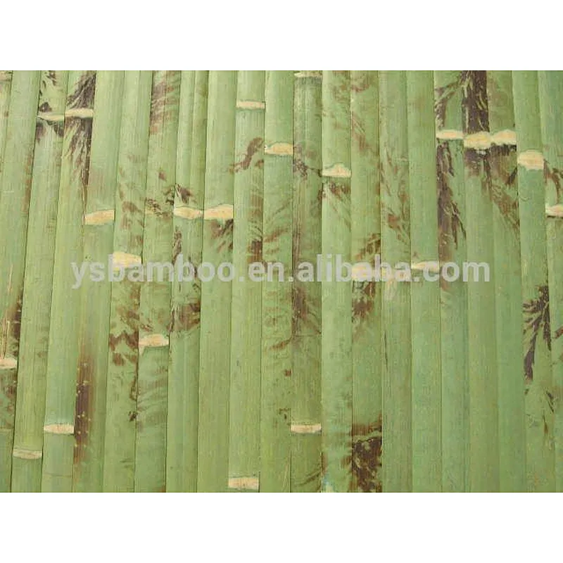 Green Decorative Bamboo Wall Panel