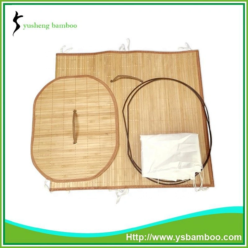 Nature Bamboo Lidded Laundry Basket