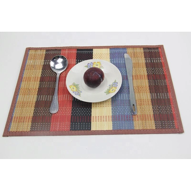 Luxury printed table dinner bamboo placemat for wedding