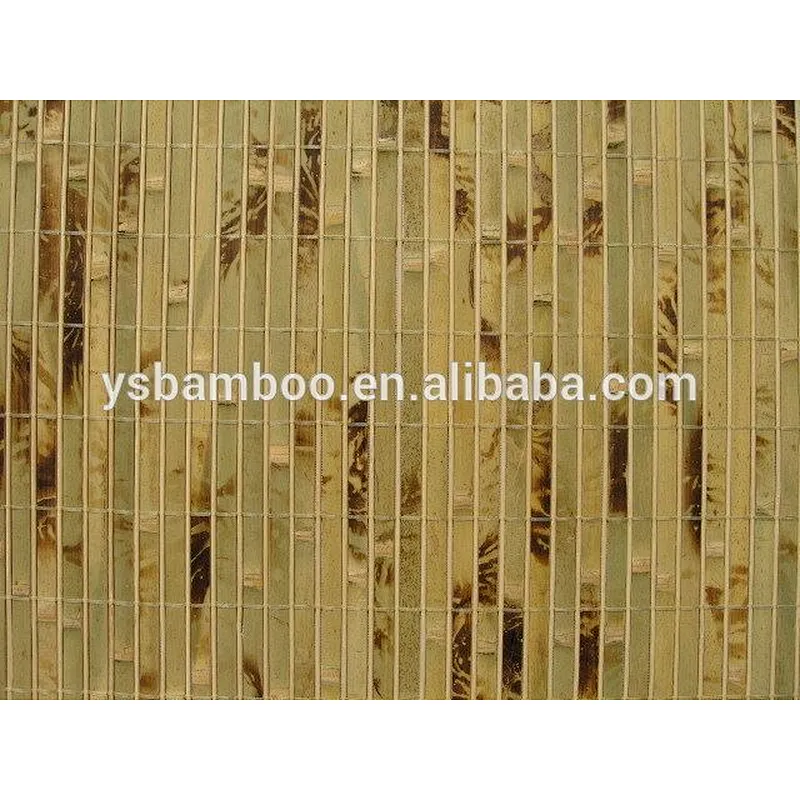 burning pattern bamboo wall paper