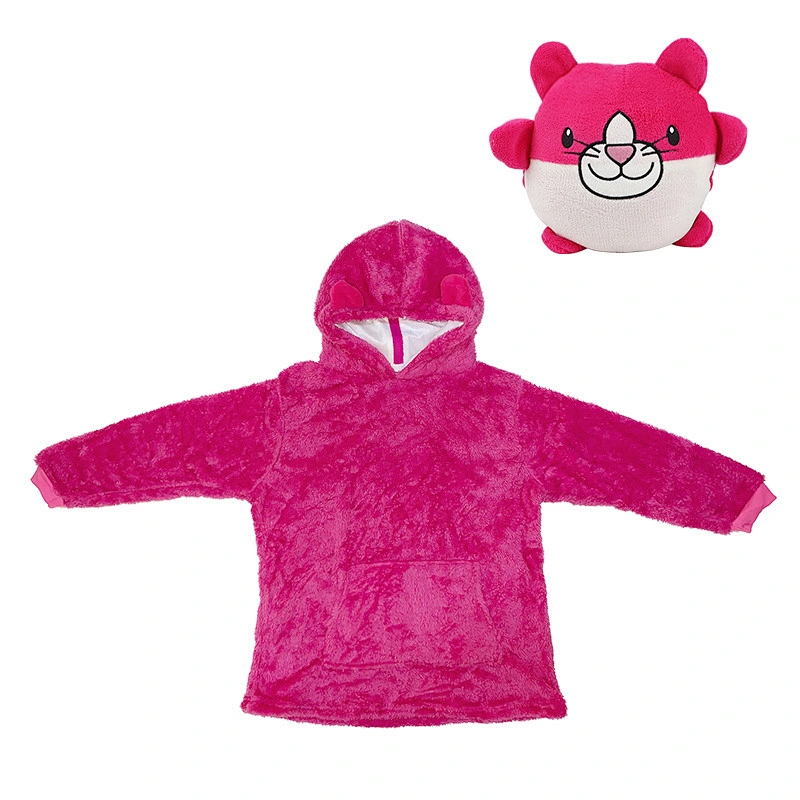 Animal Print Blanket Hoodies for Kids Huggle Pets