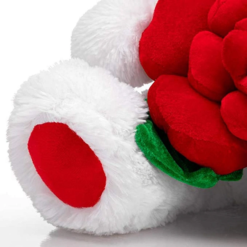 soft toy flower rose heart peluche gift home decor valentines day bear with box