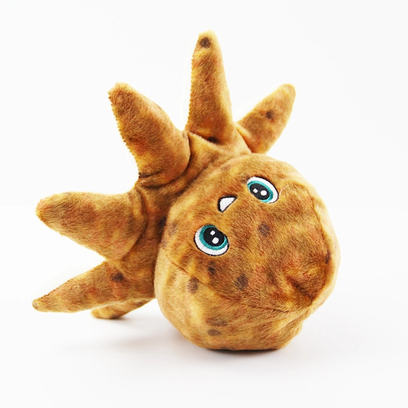 Yellow soft octopus plush Toy