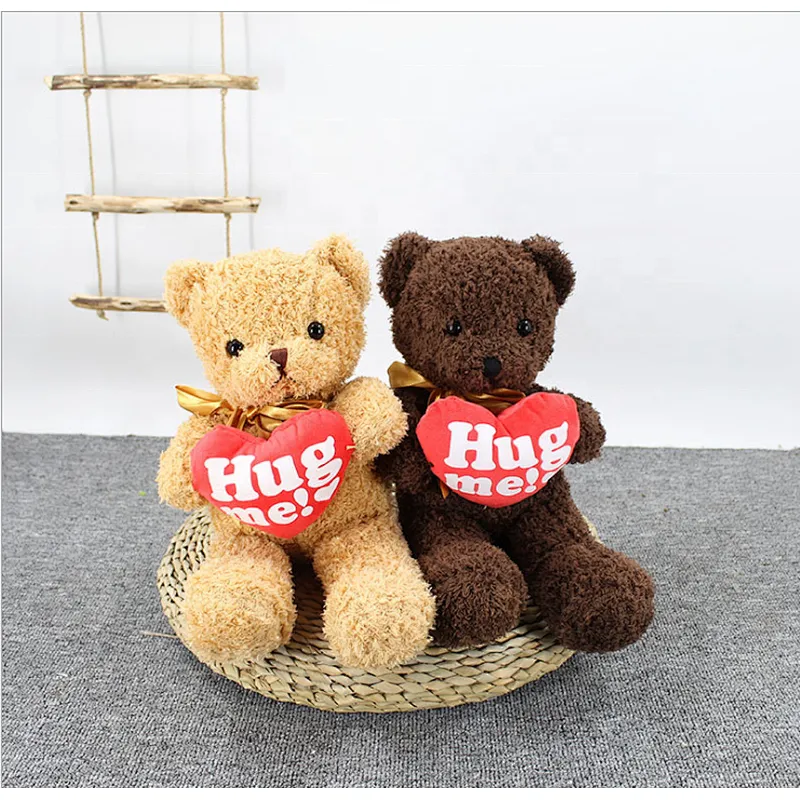 New teddy bear doll plush toy ground push cloth children gift custom logo