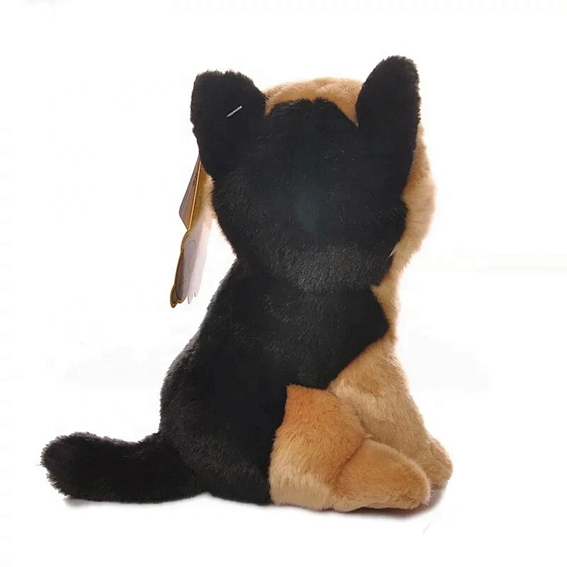 Factory Direct Sale Lifelike German Shepherd Dog Plush Toys Cute Sitting Wolfhound Plush Dolls Wolf Dog Puppy Plush
