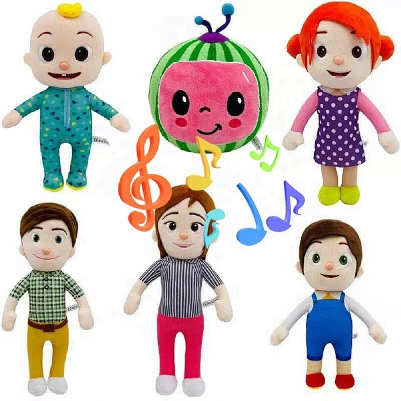 Hot Cartoon TV Series Stuffed Doll Cocomelon JJ Little Boy Cocomelon Singing Toy
