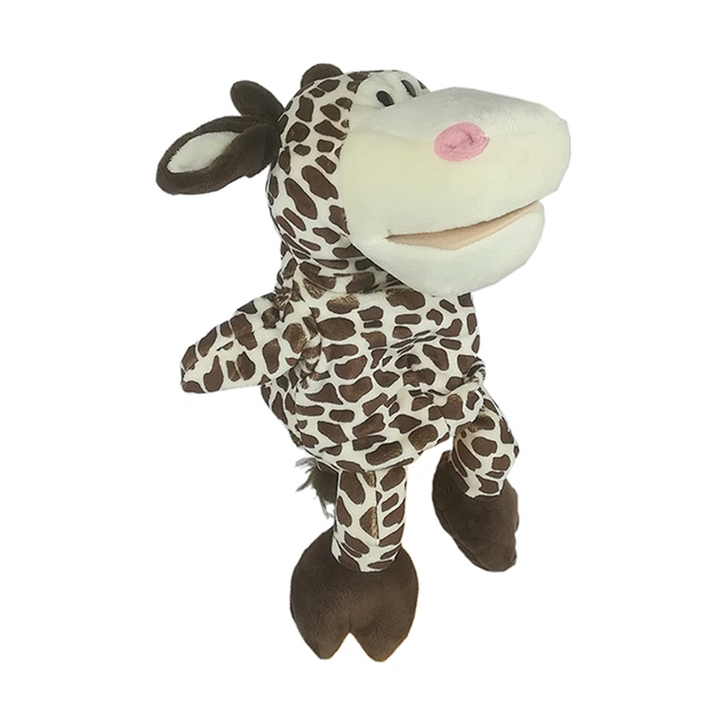 Baby cow stuffed hand puppet plush toys