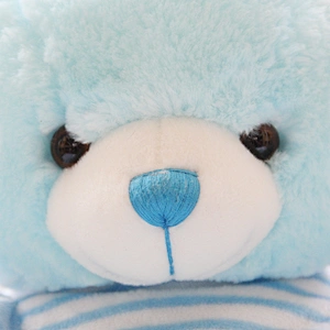 Factory direct custom logo blue stuffed peluches teddy bear