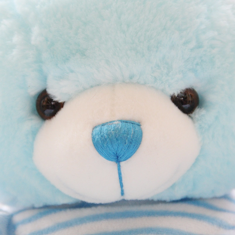 Factory direct custom logo blue stuffed peluches teddy bear
