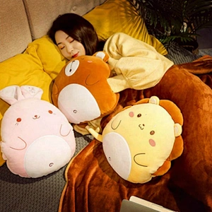 plush toy stuffed rabbit peluches soft blanket with animal