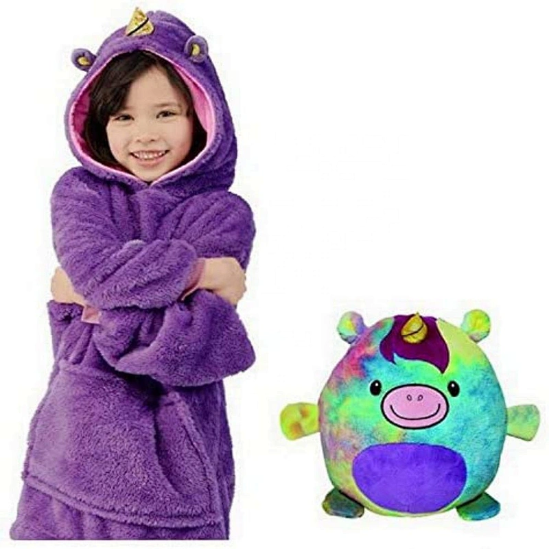 animal huggle pets kids blanket folding clothes swea huggle pet hoodie for children