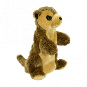 Plush meerkat boy hand finger puppet toys