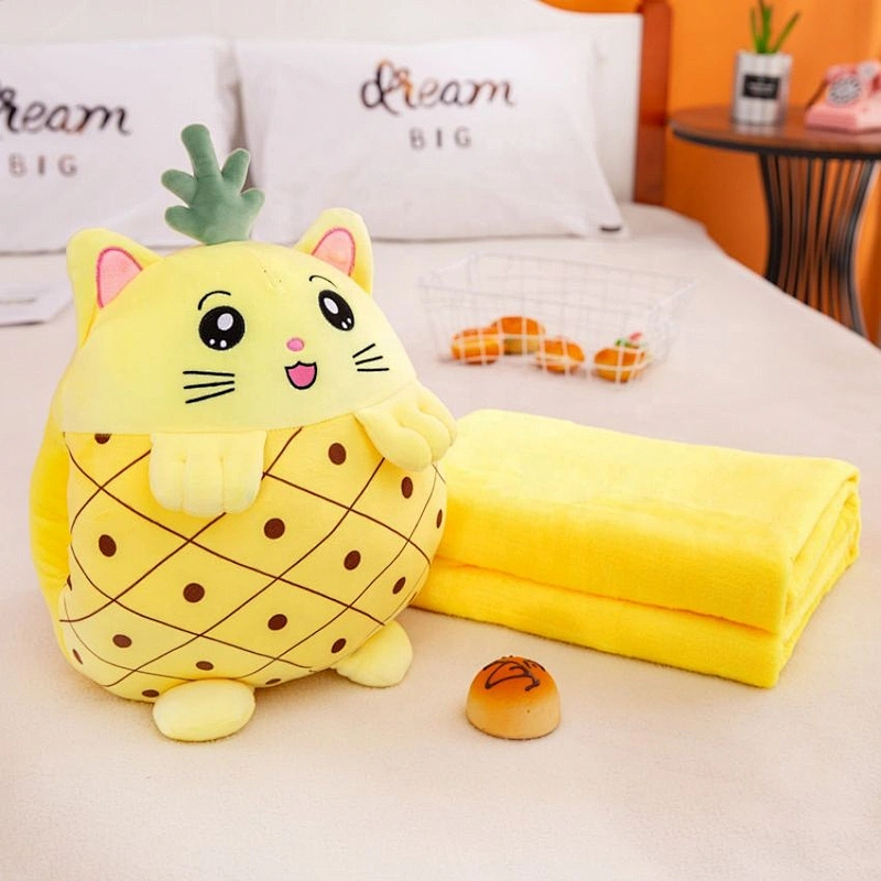 super soft travel plush toys polyester 2 in 1 pillow blanket for sleeping