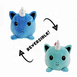 Hot selling new custom OEM design reversible unicorn plush toys
