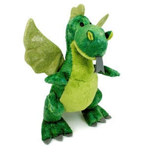 Cute wholesale standing Toy dino&dragon simulation doll green color dinosaur plush