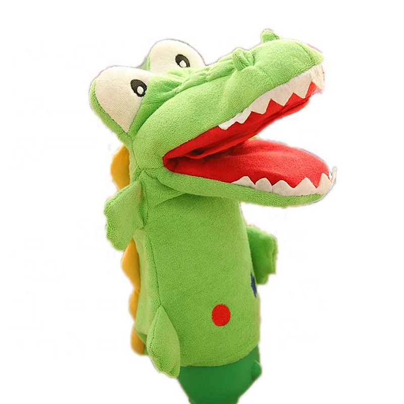 Funny kids educational stuffed crocodile puppet plush toys