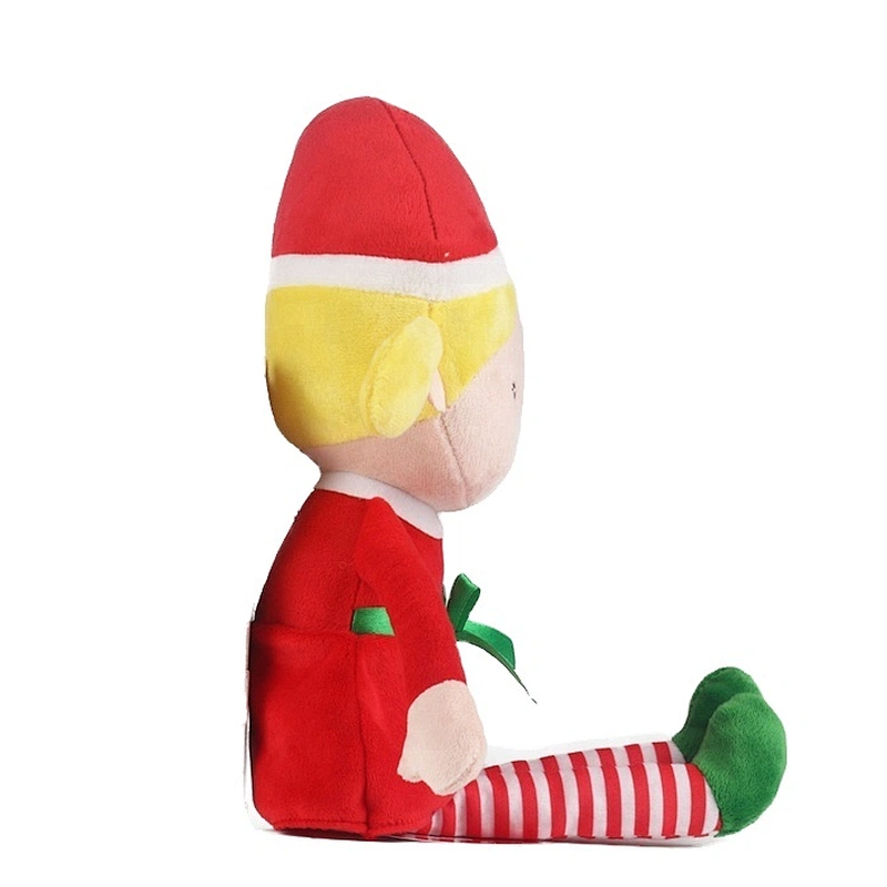 Christmas toy Plush elf toy on the shelf