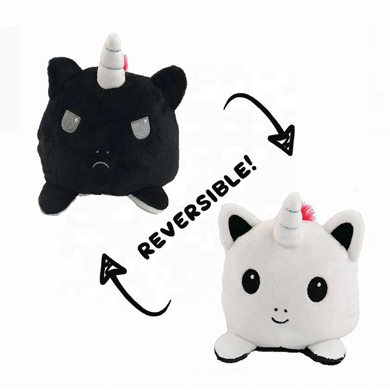 Hot selling new custom OEM design reversible unicorn plush toys
