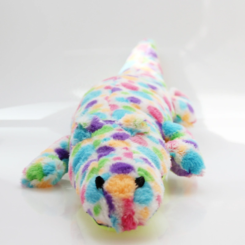Tiedye gifts soft stuffed aquatic animal alligator colorful stuffed crocodile plush toy