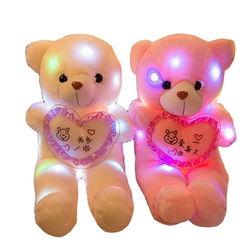 personalized gift human size led glowing valentines teddy bear