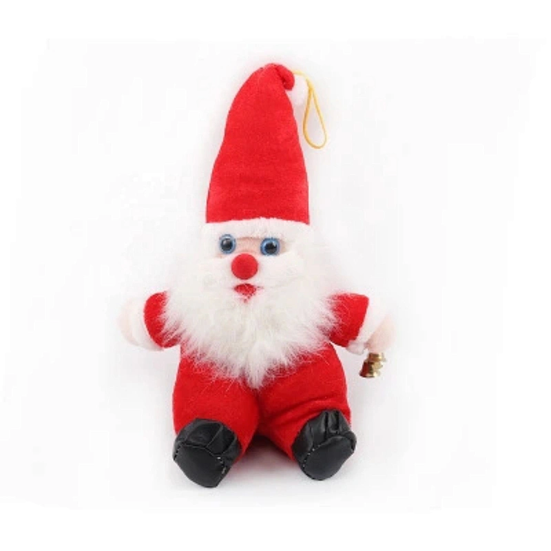 Cute soft stuffed Santa Claus shaped Christmas decorative gift for kids