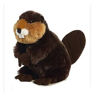 2021 Cute custom wild stuffed animal beaver plush toys for kids