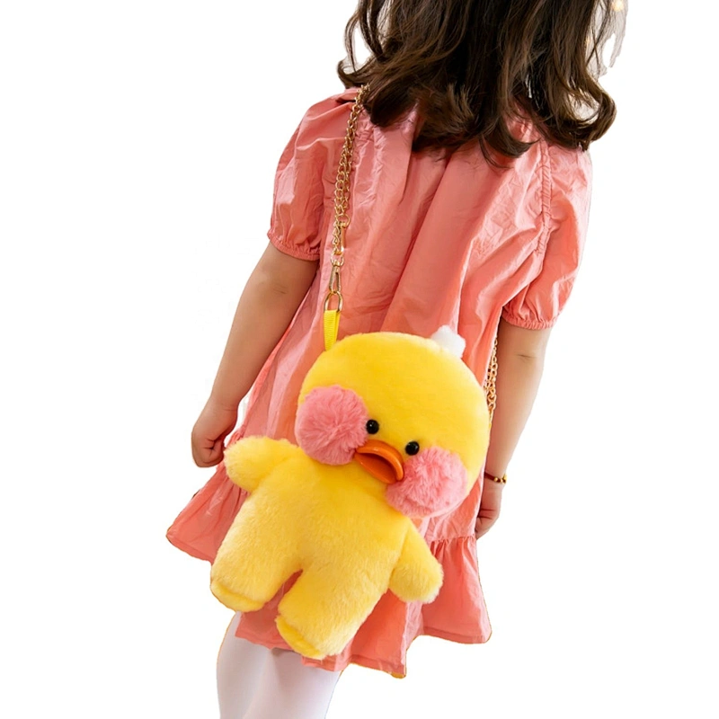 Hot selling promotion baby love plush duck shaped bag